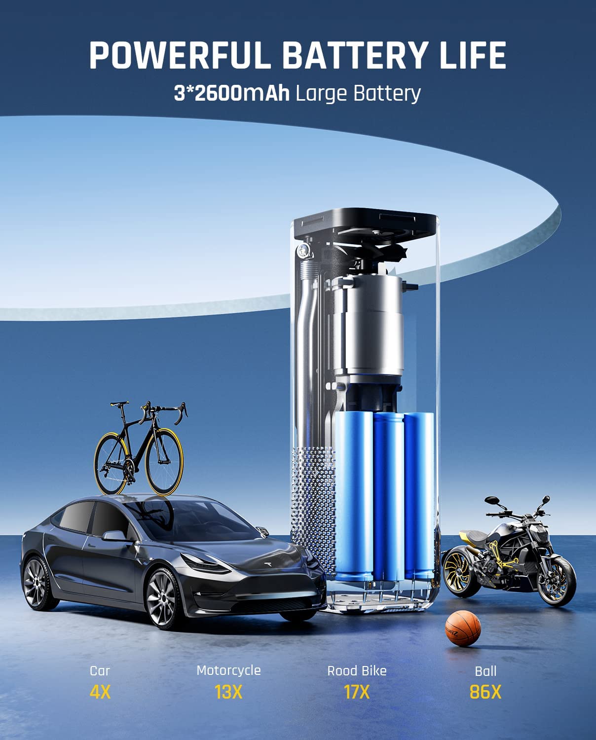 Fanttik X8 APEX Tire Inflator Portable Air Compressor, 2X Faster Black