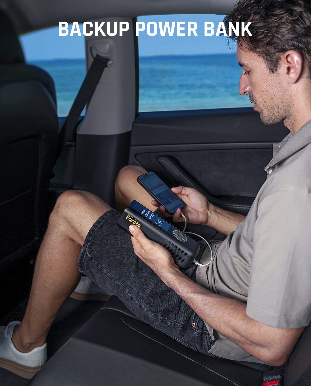 Fanttik X8 APEX Tire Inflator Portable Air Compressor, 2X Faster Black