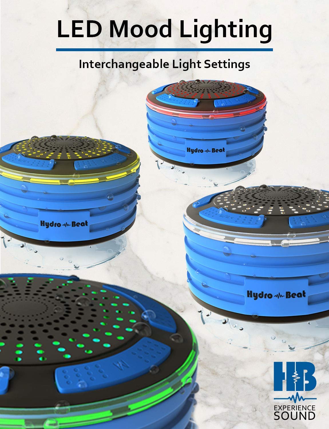 Bluetooth Portable Waterproof Shower Radio - HB Illumination – Blue