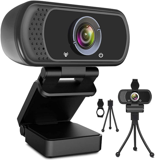 Webcam HD 1080p Web Camera, USB PC Computer with Microphone, Laptop...