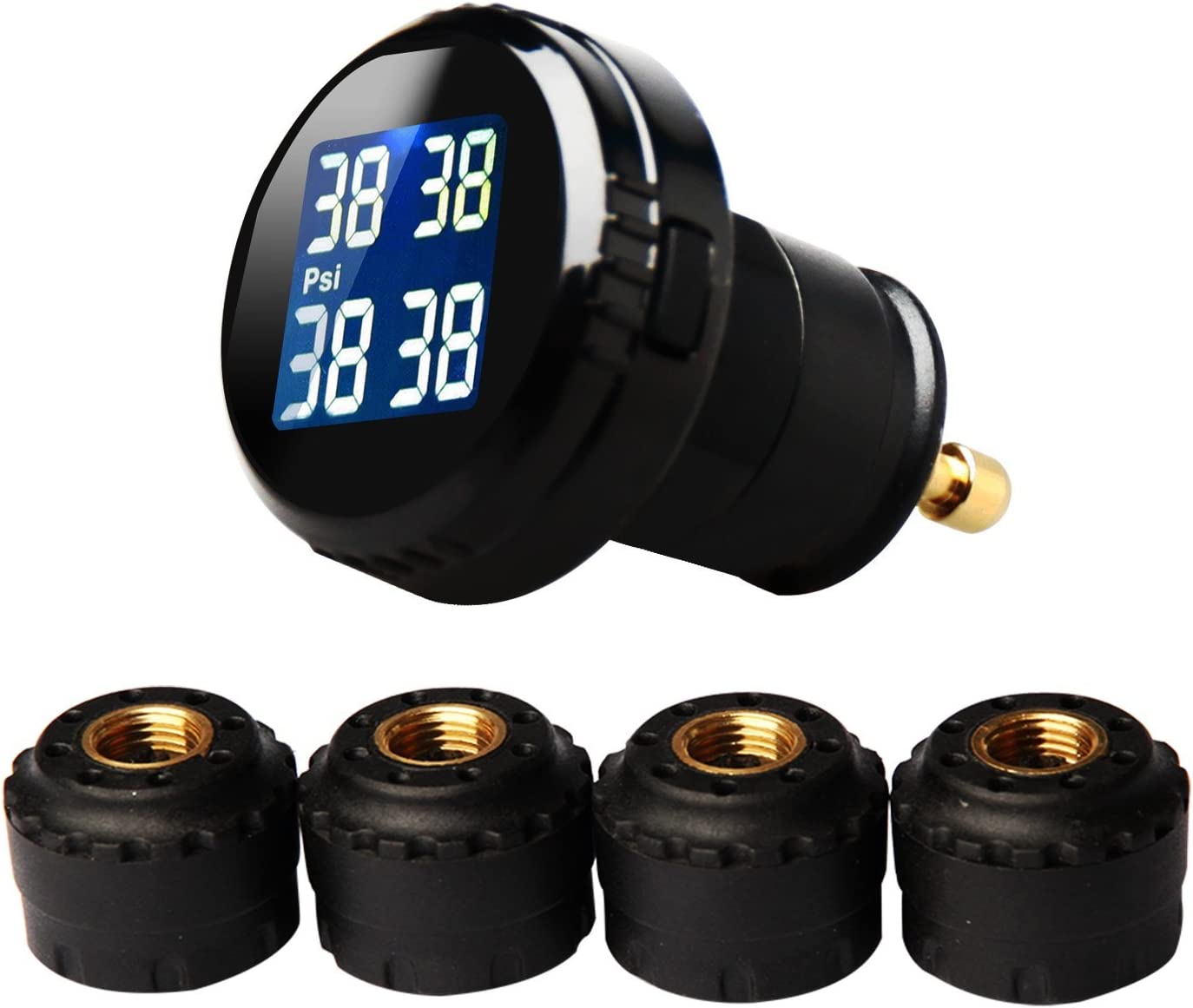 VESAFE Wireless Tire Pressure Monitoring System (TPMS) for round display