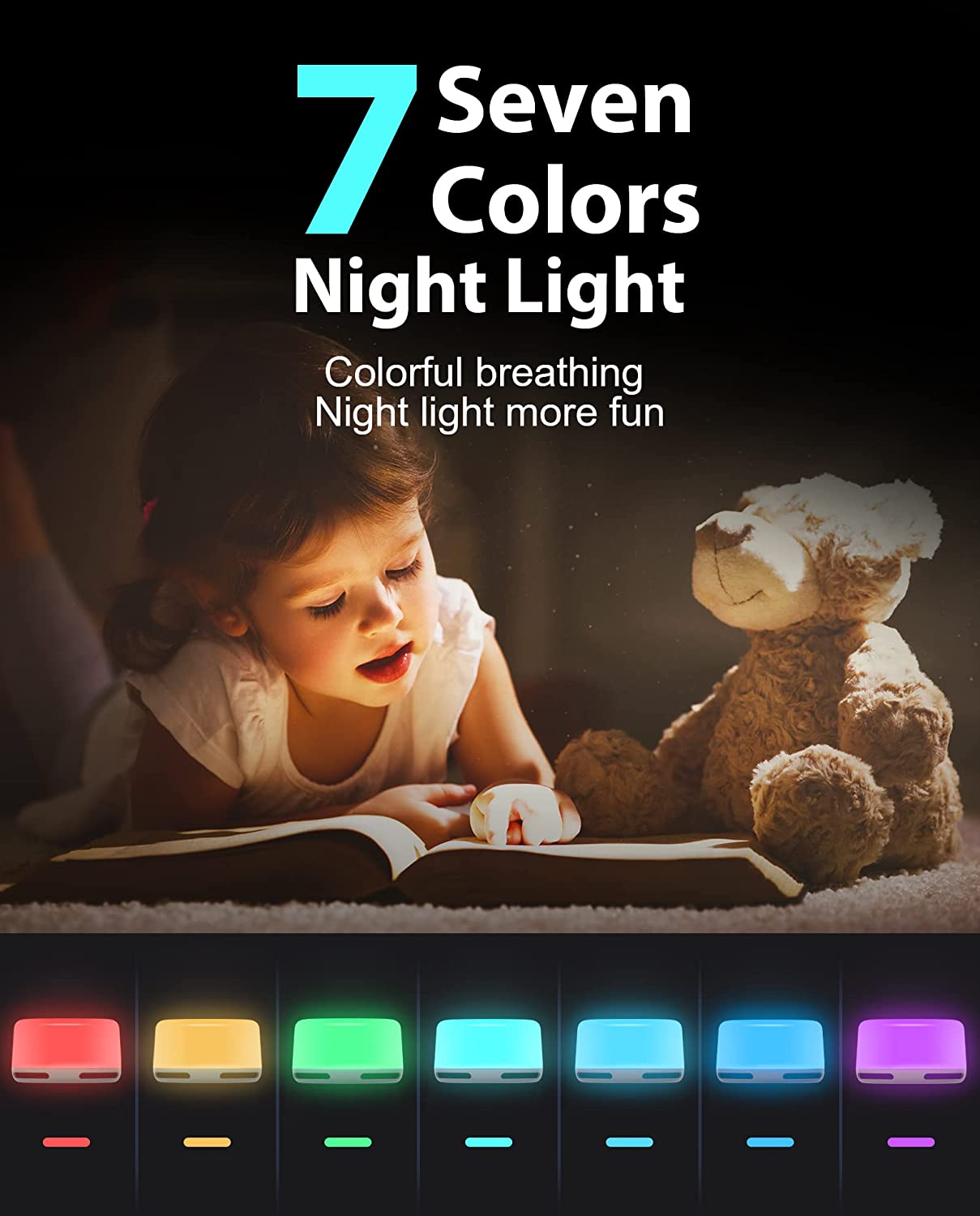 Anescra Sound Machine for Baby Adults 1 Count (Pack of 1), White-night Light