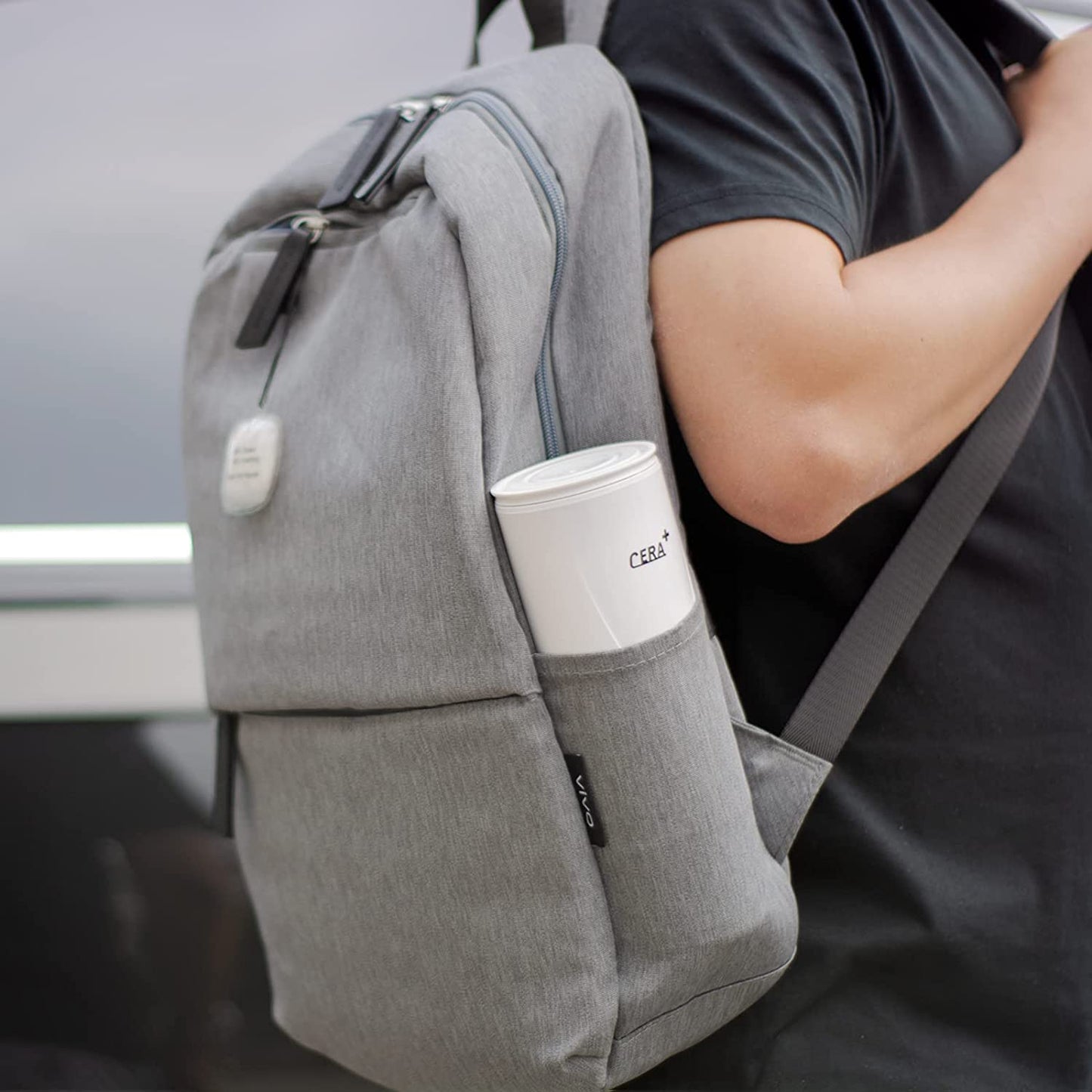 CERA+ Portable Electric Coffee Maker, Rechargeable Mini Battery White