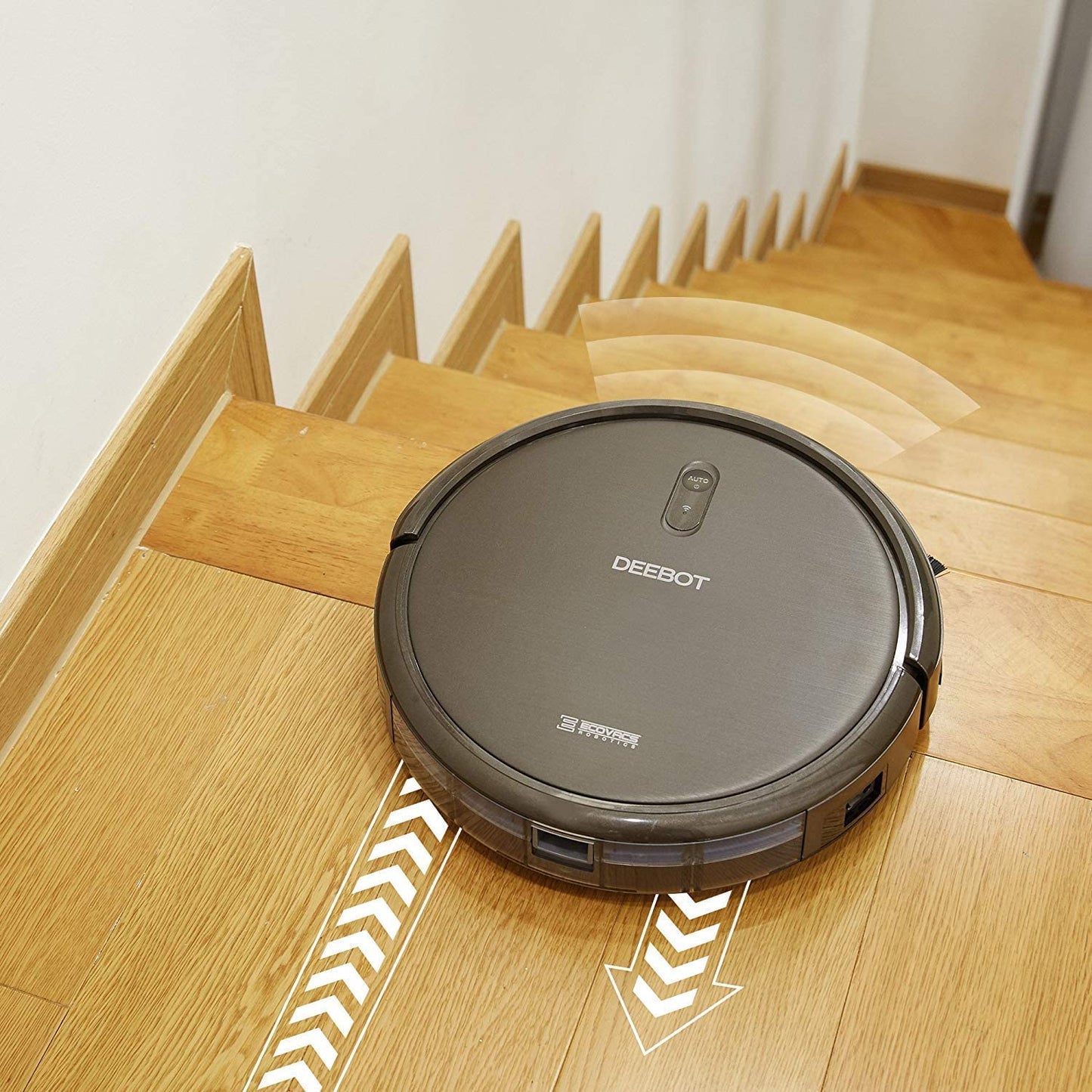 ECOVACS DEEBOT N79S Robotic Vacuum Cleaner with Max Power Suction, Dark Brown