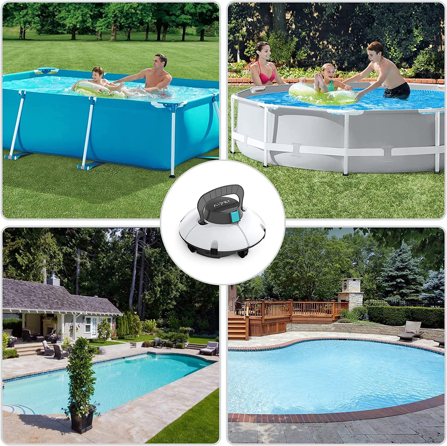 (2022 Upgrade) AIPER Cordless Robotic Pool Cleaner, Vacuum with...