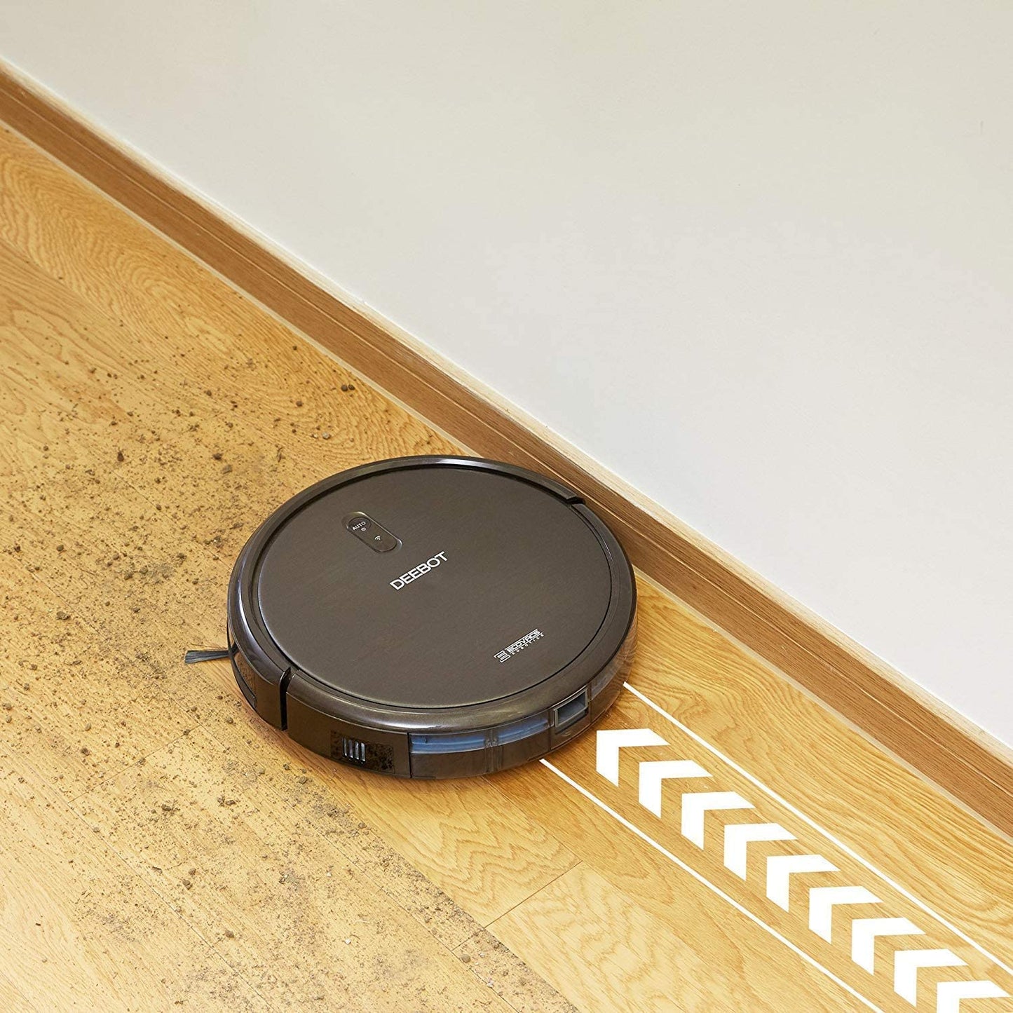 ECOVACS DEEBOT N79S Robotic Vacuum Cleaner with Max Power Suction, Dark Brown