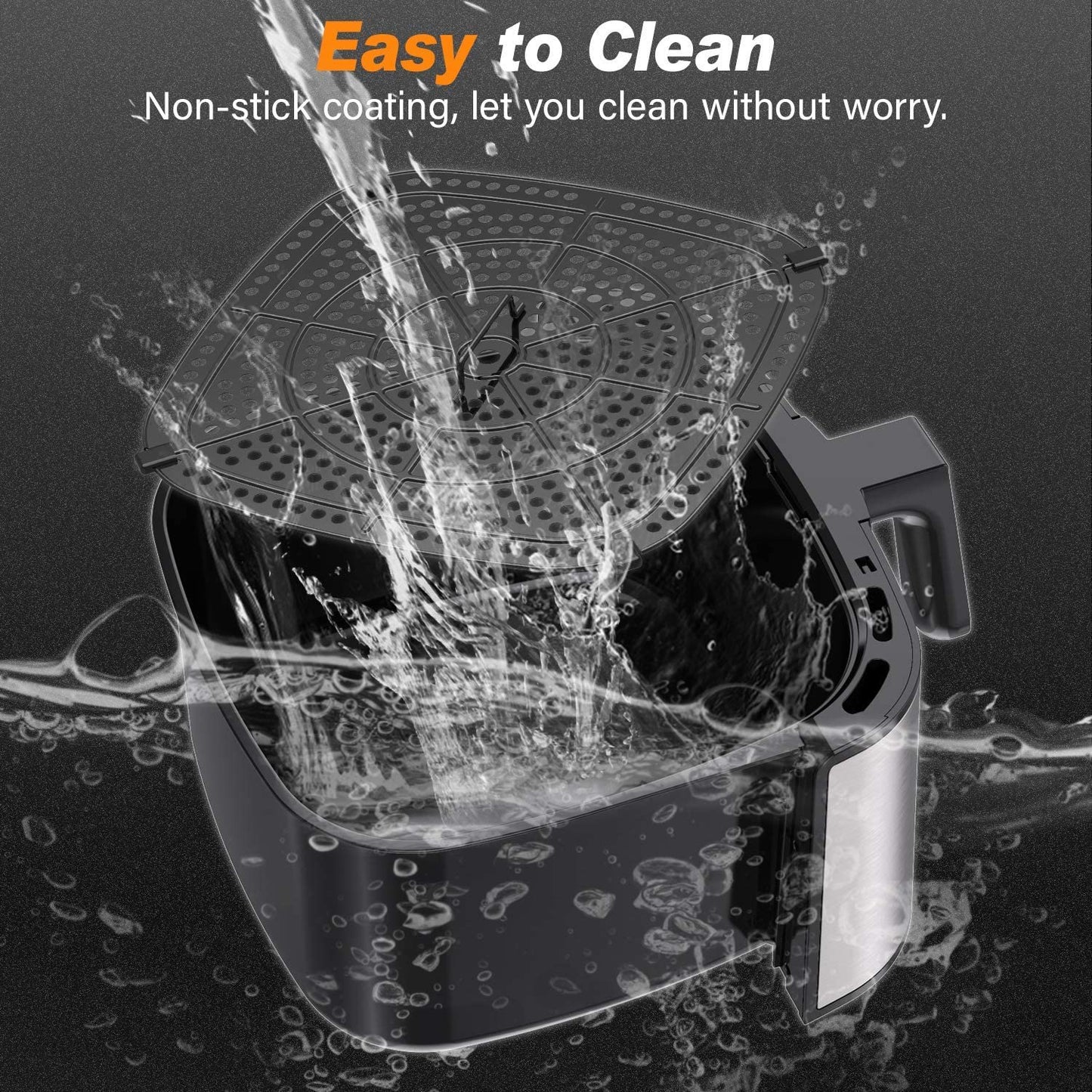 Oacvien Large Air Fryer, 9.8 Qt Fryers, 9 in 1 XL Airfryer...
