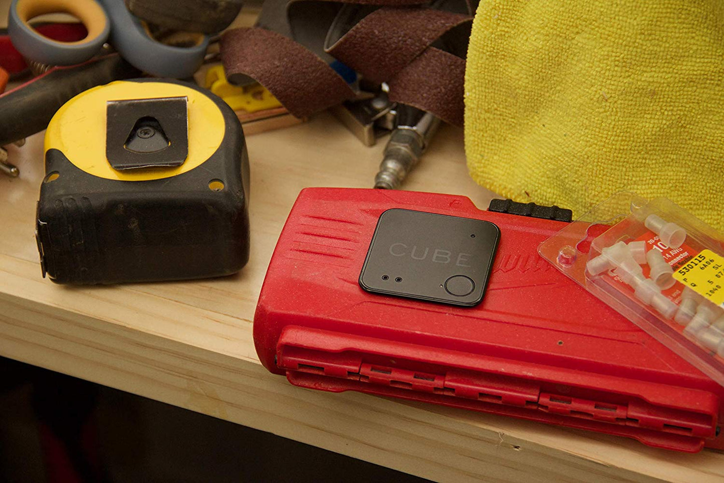 Cube Shadow Item Finder Ultra Thin Tracker Rechargable Battery Wallet Remote...