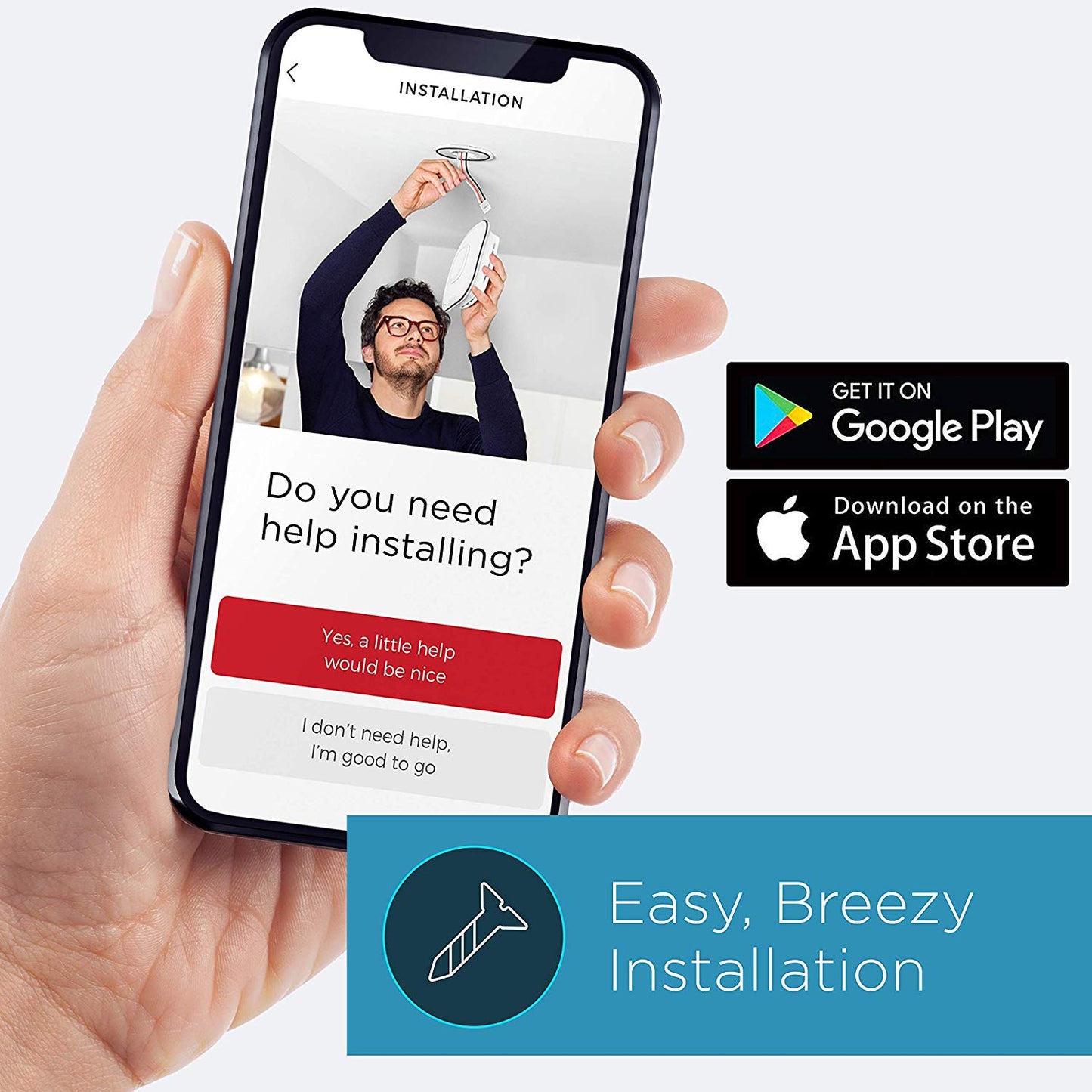 Alexa Enabled Smoke Detector and Carbon Monoxide Alarm with Onelink