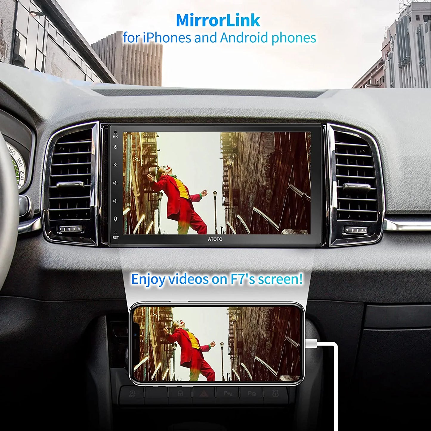 ATOTO F7 WE In-Dash DVD & Video Receivers, 7inch Full F701(B)