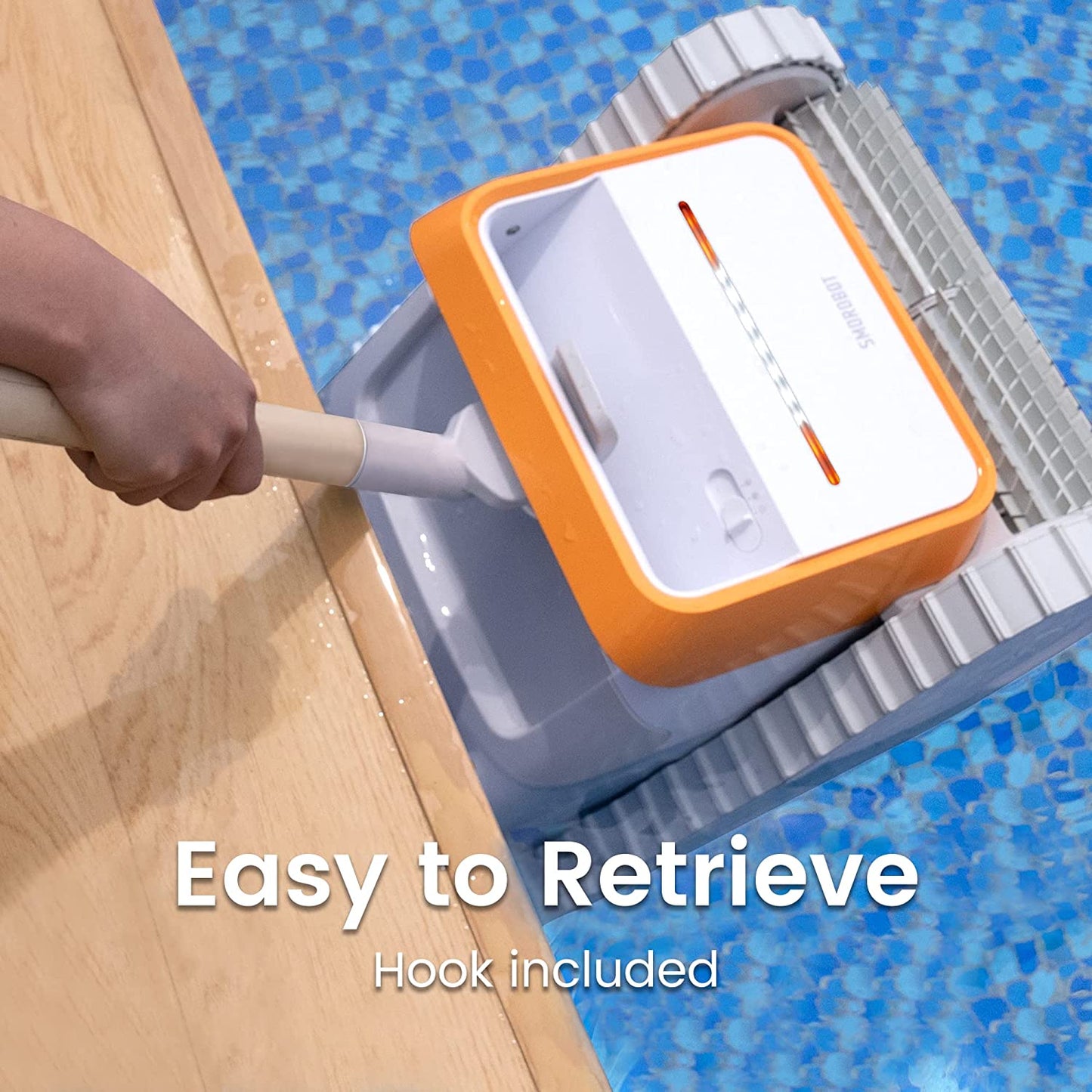SMOROBOT Tank X11 Cordless Robotic Pool Cleaner with Over 210 Mins and Orange