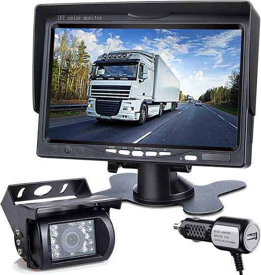 DVKNM Upgrade Backup Camera Monitor Kit,7-inch LCD-HD,IP69 7 inch-TZ101