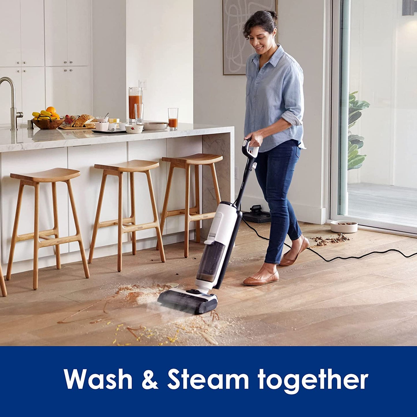 Tineco FLOOR ONE S5 Steam Cleaner Wet Dry Vacuum All-in-one, Hardwood Floor...