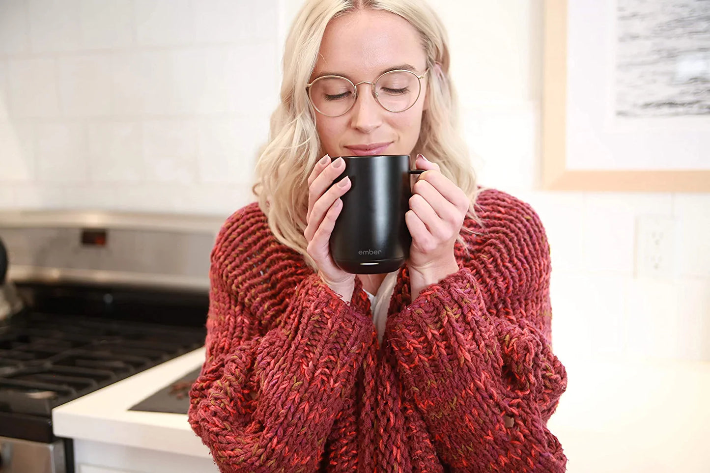 Ember Temperature Control Smart Mug 2, 14 oz, Black, 80 min. Battery Black