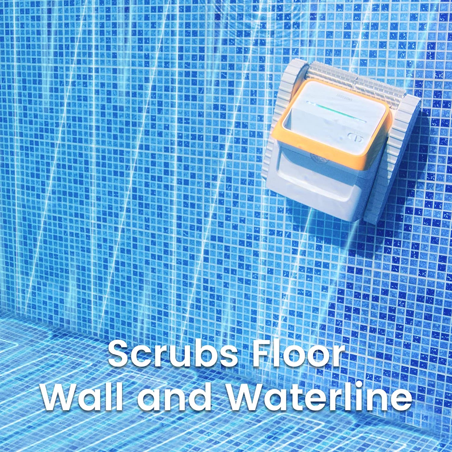 SMOROBOT Tank X11 Cordless Robotic Pool Cleaner with Over 210 Mins and Orange