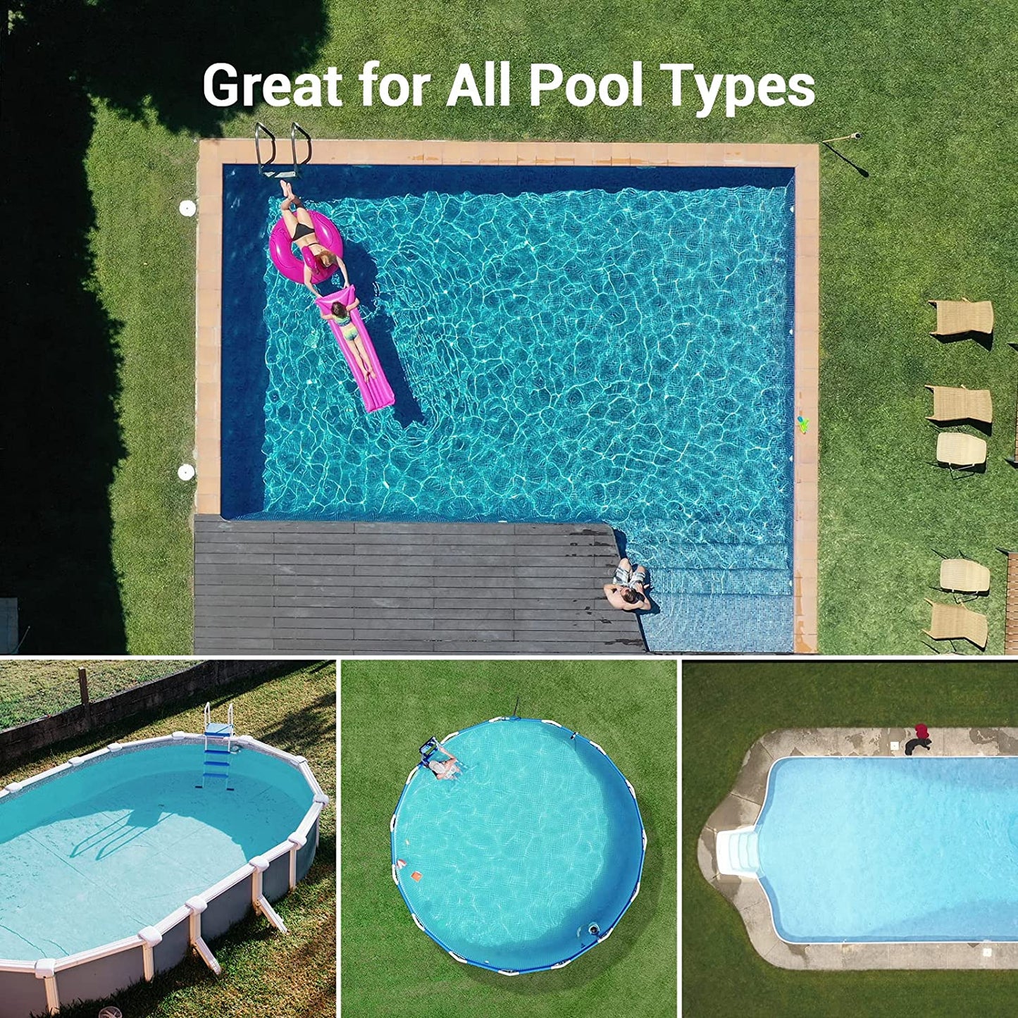 (2023 New) AIPER Elite Pro Cordless Robotic Pool Cleaner, Wall-Climbing Gray