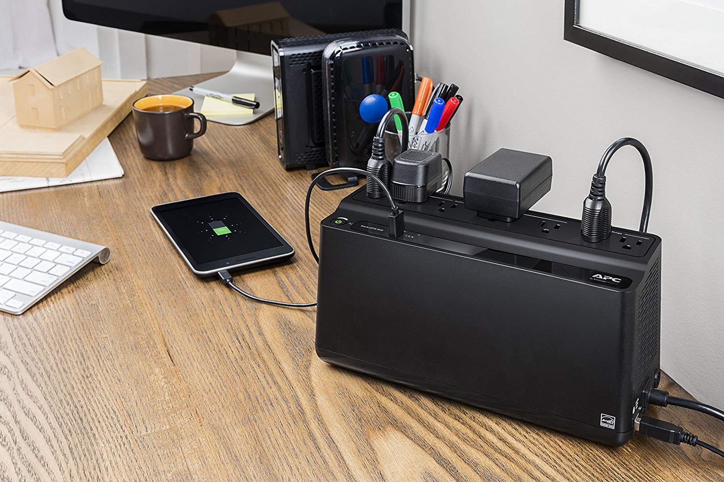 APC UPS Battery Backup & Surge Protector with USB Charge, 600VA, Back-UPS...