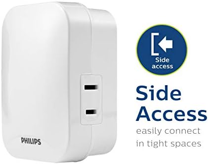 Philips Philips Wireless ON/Off Switch, Wall Plate Included, 150ft Range, Home Automation, Remote – SPC1246AT/27, White