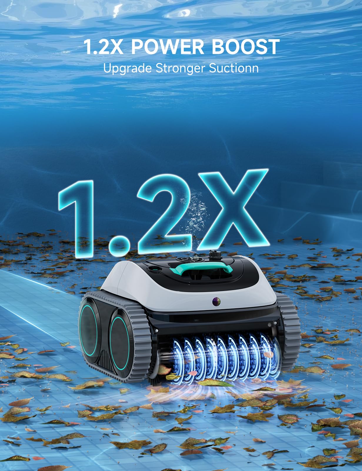 WYBOT C1 Cordless Robotic Pool Vacuum for Inground Pools, Professional | 4-in-1 Robotic Pool Cleaner for Above Ground Pool, 160 Mins Runtime, APP Countrol, Smart Navigation with Powerful Suction