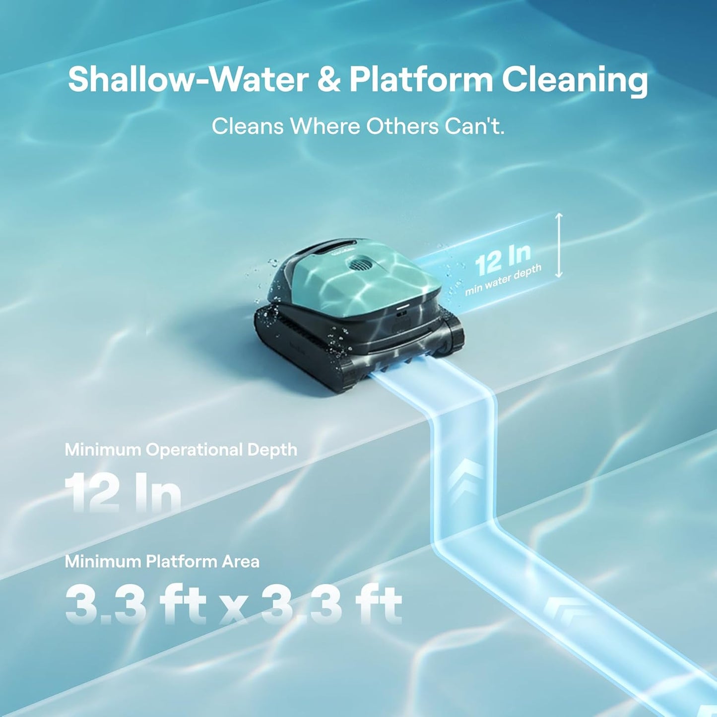 Beatbot Sora 10 Cordless Pool Vacuum Robot for Inground & Above Ground Pools, 6800 GPH Suction, Floor/Wall/Waterline/Shallow Area Cleaning, Waterline Parking, 300 Mins Runtime, Mint Green