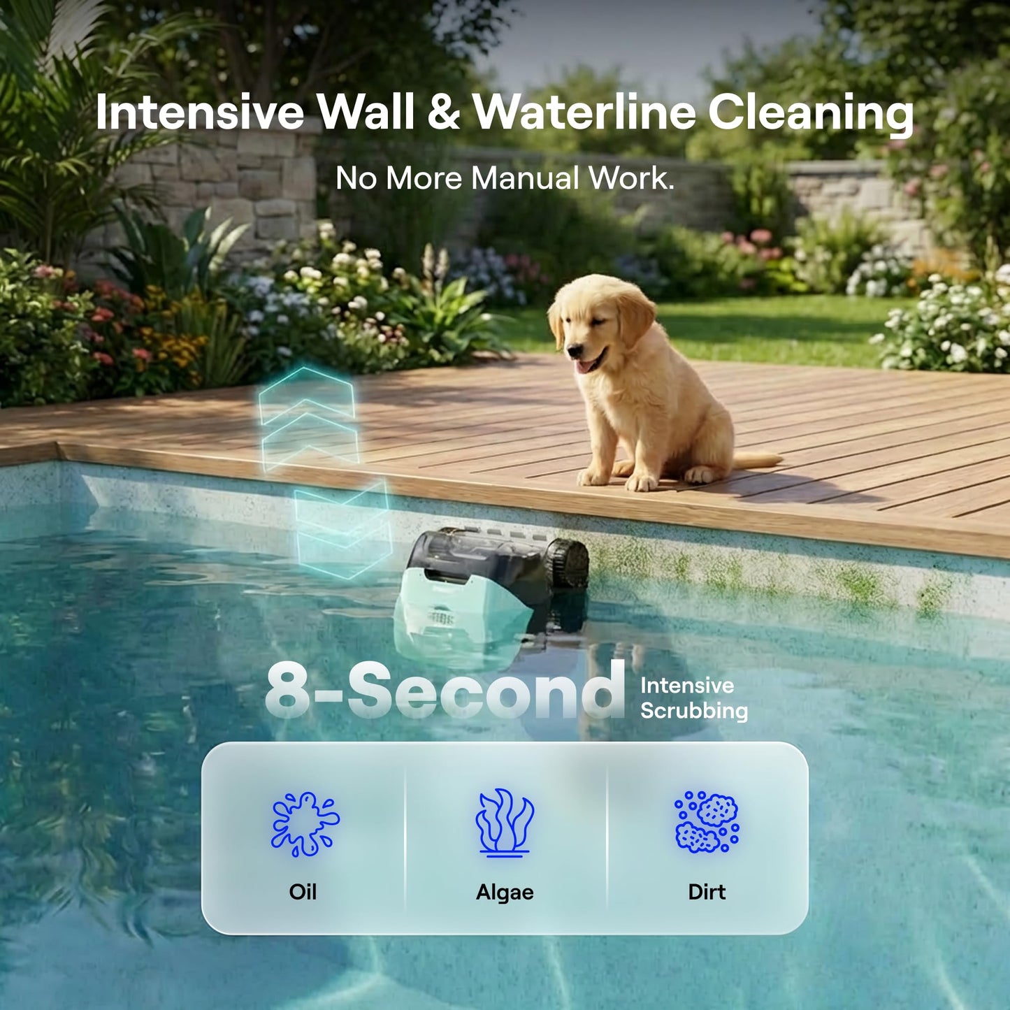 Beatbot Sora 10 Cordless Pool Vacuum Robot for Inground & Above Ground Pools, 6800 GPH Suction, Floor/Wall/Waterline/Shallow Area Cleaning, Waterline Parking, 300 Mins Runtime, Mint Green