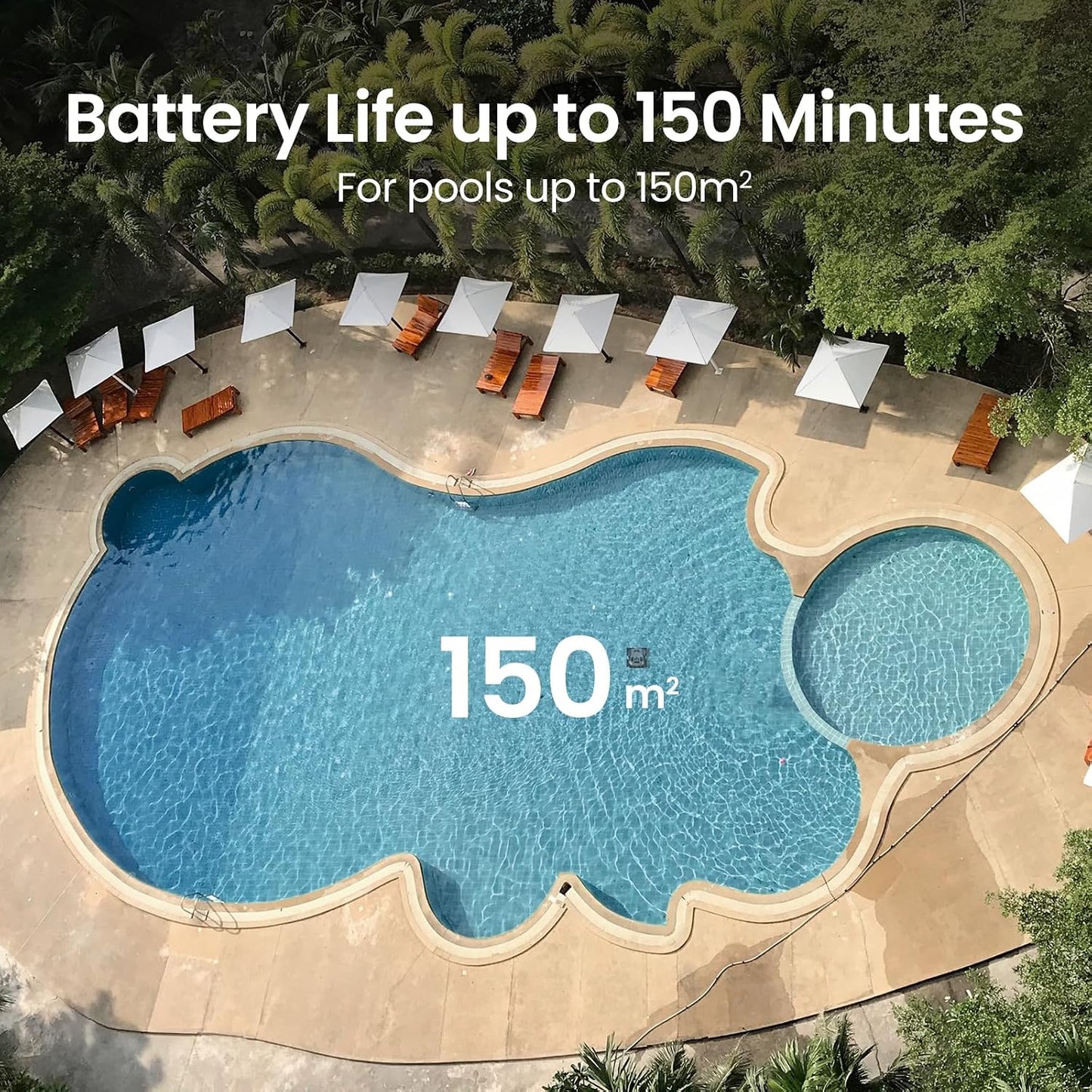 AIPER Seagull Pro Cordless Robotic Pool Cleaner, WavePath Navigation, Wall-Climbing, Quad-Motor, 150 mins Runtime for Inground Pools up to 1,600 sq.ft, ZT6002 Green&Grey