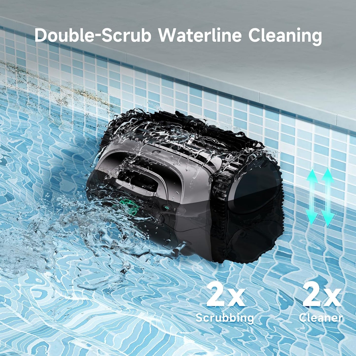 WYBOT C1 Cordless Robotic Pool Vacuum for Inground Pools, Professional | 4-in-1 Robotic Pool Cleaner for Above Ground Pool, 160 Mins Runtime, APP Countrol, Smart Navigation with Powerful Suction