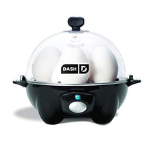 Load image into Gallery viewer, DASH black Rapid 6 Capacity Electric Cooker for Hard Boiled, One Size, Black