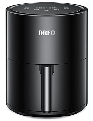 Dreo Air Fryer - 100℉ to 450℉, 4 Quart Hot Oven Cooker with 50 4L, Black