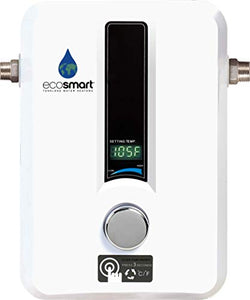 EcoSmart ECO 11 Electric Tankless Water Heater, 13KW at 240 12 x 8 x 4, White