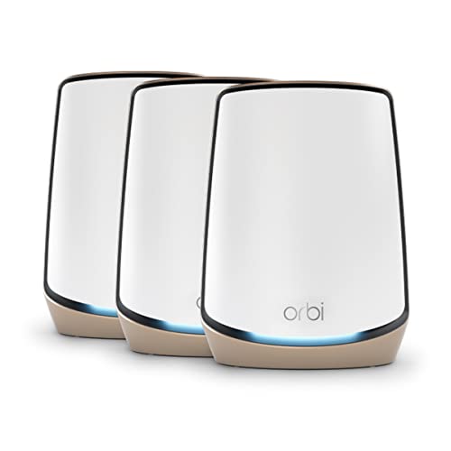 NETGEAR Orbi Tri-Band WiFi 6 Mesh System (RBK863S) – Router with 2 Satellite...