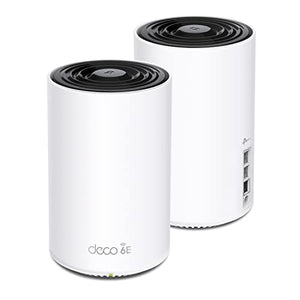 TP-Link Deco AXE5400 Tri-Band WiFi 6E Mesh System(Deco XE75 Black and White