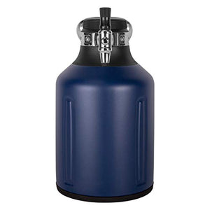 GrowlerWerks uKeg Go Carbonated Growler and Craft Beverage 128 oz, Midnight