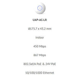 Ubiquiti Unifi Ap-AC Long Range - Wireless Access Point - 802.11 White
