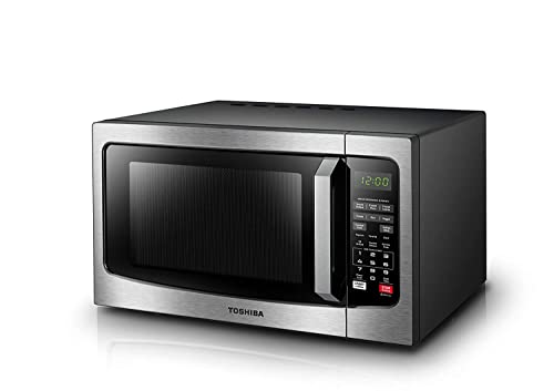 TOSHIBA EM131A5C-SS Countertop Microwave Oven, 1.2 Cu Ft, Stainless Steel