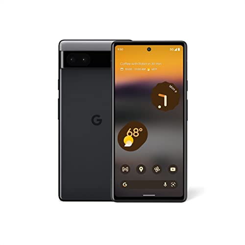Google Pixel 6a - 5G Android Phone - Unlocked Smartphone with 12 Charcoal
