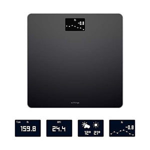 Withings Body Smart Weight & BMI Wi-Fi Digital 1 Count (Pack of 1), Black