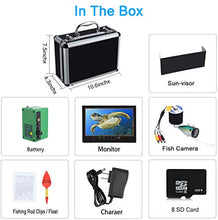 Load image into Gallery viewer, Fishing Camera, Anysun Underwater Camera with DVR 9 9&#39;&#39; 30m/100ft+DVR