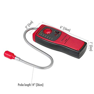PANGAEA Gas Detector Portable Natural Tester Detector, Combustible Red