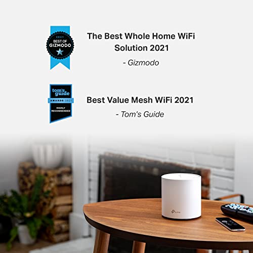 TP-Link Deco WiFi 6 Mesh System(Deco X20) - Covers up to 5800 Sq.Ft. , White