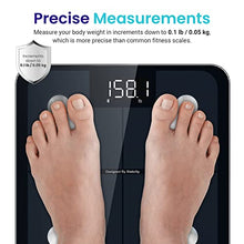 Load image into Gallery viewer, Etekcity Smart Scale for Body Weight, Accurate to 0.05lb 11 x 11 Inch, Black
