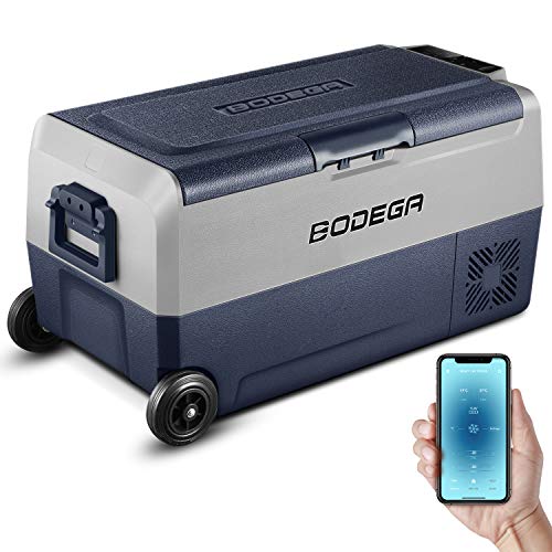 BODEGA 12 Volt Car Refrigerator, Portable Freezer, 36L, T 38 Quart (36L)