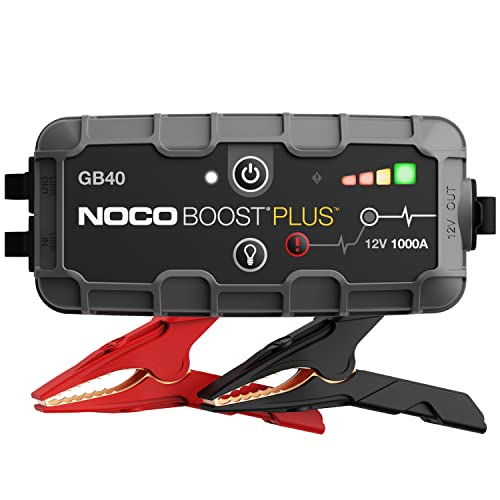 NOCO Boost Plus GB40 1000 Amp 12-Volt UltraSafe Lithium Jump 1000 Amps, Gray