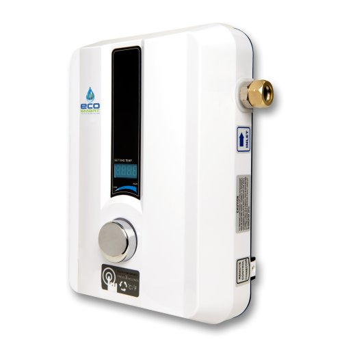 EcoSmart ECO 11 Electric Tankless Water Heater, 13KW at 240 12 x 8 x 4, White