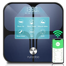 Load image into Gallery viewer, Digital Scale, Runcobo Wi-Fi Bluetooth Auto, 1 Count (Pack of 1), Black