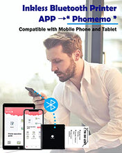 Load image into Gallery viewer, Phomemo M02 Mini Pocket Printer- Portable Bluetooth 3.3x3.3x1.6&#39;&#39;, Black