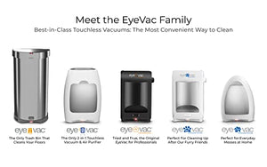 EyeVac PRO Touchless Stationary Vacuum - 1400 Watts Designer White