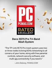 Load image into Gallery viewer, TP-Link Deco AXE5400 Tri-Band WiFi 6E Mesh System(Deco XE75 Black and White