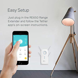 TP-Link AC2600 WiFi Extender(RE650), Up to 2600Mbps, Dual Band AC2600, white