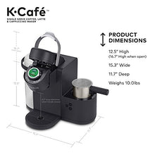 Load image into Gallery viewer, Keurig K-Cafe Single-Serve K-Cup Coffee Maker, 1 Count (Pack of 1), Charcoal